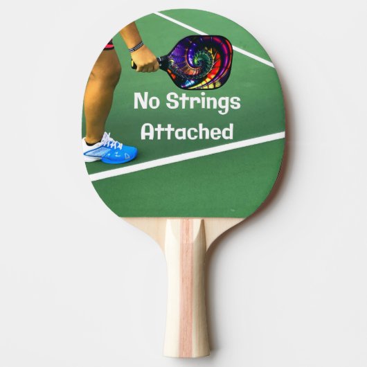 Pickleball Funny No Strings Attached Tafeltennisbatje (Voorkant)