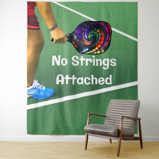 Pickleball Funny No Strings Attached Wandkleed (In situ)