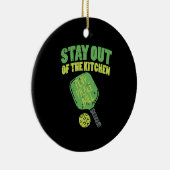 Pickleball Funny Pickleball Gifts Keramisch Ornament (Rechts)