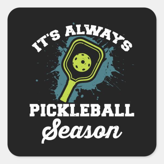 Pickleball Funny Pickleball Gifts Vierkante Sticker (Voorkant)