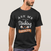 Pickleball Funny Retro Dinking Probleem T-shirt (Voorkant)