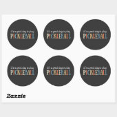 Pickleball Funny Ronde Sticker (Vel)
