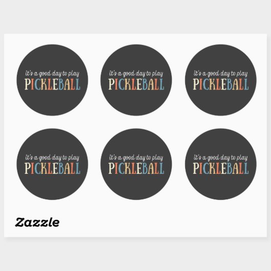 Pickleball Funny Ronde Sticker (Vel)