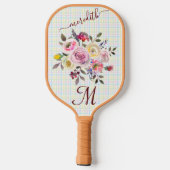 Pickleball Gal: Naam speldenlogo Pickleball Paddle (Achterkant)