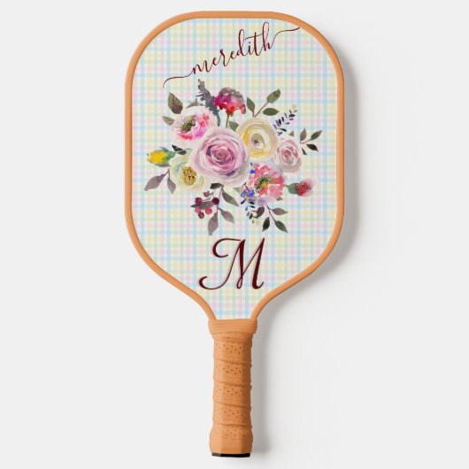 Pickleball Gal: Naam speldenlogo Pickleball Paddle (Achterkant)