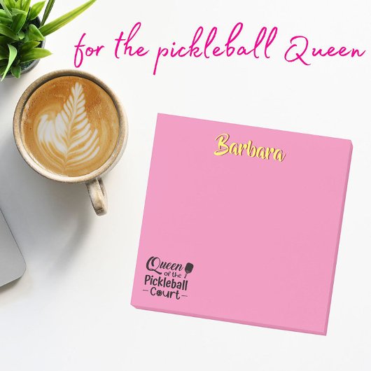 PIckleball Gal Queen of the Court Post-it® Notes