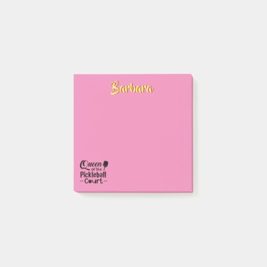PIckleball Gal Queen of the Court Post-it® Notes (Voorkant)