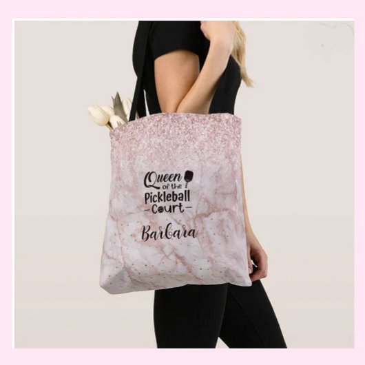 PIckleball Gal Queen of the Court Tote Bag