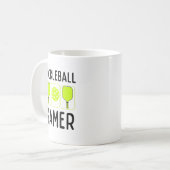 Pickleball Gamer peddels en bal Koffiemok (Voorkant links)