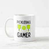 Pickleball Gamer peddels en bal Koffiemok (Links)