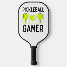 Pickleball Gamer peddels en bal