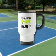 Pickleball Gamer peddels en bal