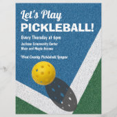 Pickleball Games Adverteren Flyer (Voorkant)