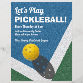 Pickleball Games Adverteren Flyer