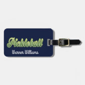 Pickleball Gear Bag Label Bagagelabel (Voorkant horizontaal)