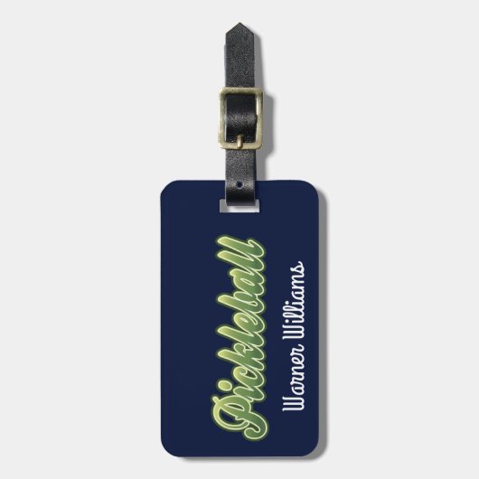 Pickleball Gear Bag Label Bagagelabel (Voorkant verticaal)