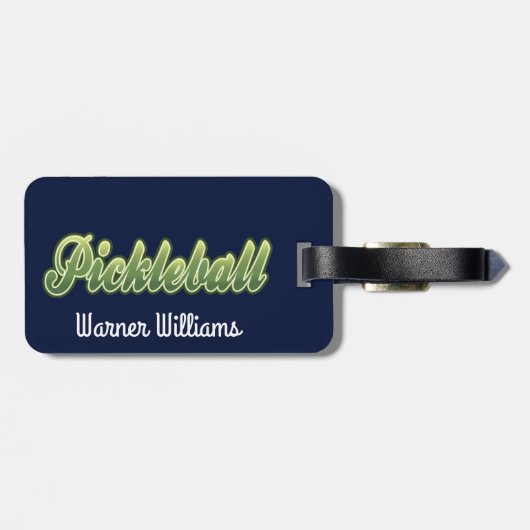 Pickleball Gear Bag Label Bagagelabel (Achterkant horizontaal)