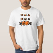 Pickleball Gear Dink Boom Grunge Sinaasappel Bombs T-shirt (Voorkant)