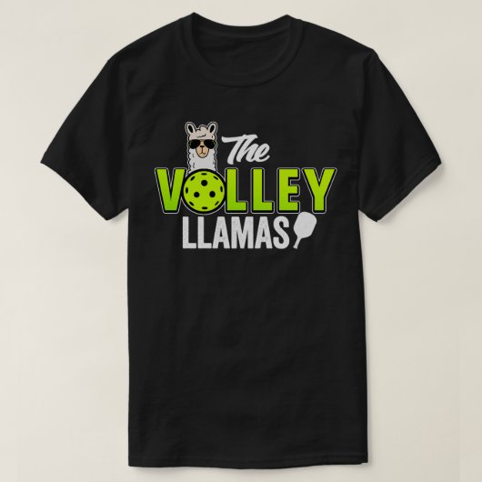Pickleball geeft de Volley Llamas een grappige Pic T-shirt (Design voorkant)