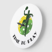 Pickleball-geïnspireerde sportinfusie grote klok (Hoek)