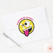 Pickleball gek ronde sticker (Envelop)