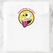 Pickleball gek ronde sticker (Tas)