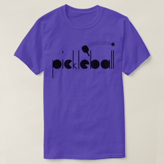 Pickleball Geometric Font T-shirt (Design voorkant)