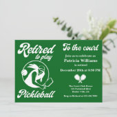 Pickleball Gepensioneerd om te spelen Pickleball V Kaart (Staand voorkant)