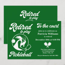Pickleball Gepensioneerd om te spelen Pickleball V