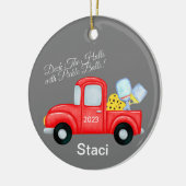 Pickleball Gepersonaliseerde Kerstmis Ornament voo (Links)