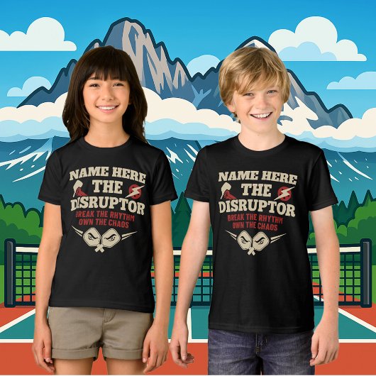 Pickleball Gepersonaliseerde Naam De Disruptor Tri-Blend Shirt