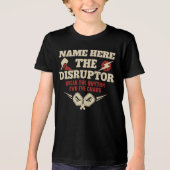 Pickleball Gepersonaliseerde Naam De Disruptor Tri-Blend Shirt (Voorkant)