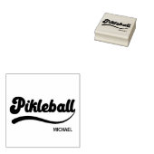 Pickleball Gepersonaliseerde naam Rubberstempel (Gestempeld)
