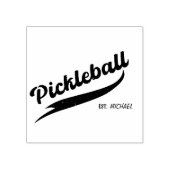 Pickleball Gepersonaliseerde naam Rubberstempel (Afrduk)