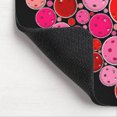 Pickleball Gevuld Hart Roze en Rode Liefde Muismat (Hoek)