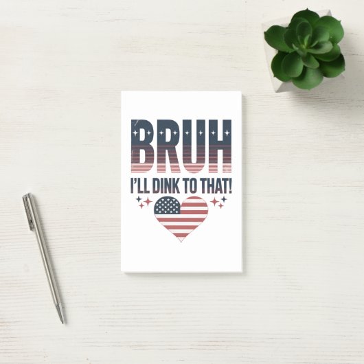 Pickleball Gezegde Bruh Pickleball Speler Post-it® Notes (Kantoor)