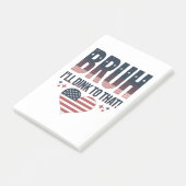 Pickleball Gezegde Bruh Pickleball Speler Post-it® Notes (Schuin)