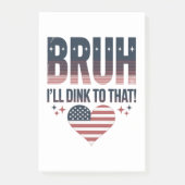 Pickleball Gezegde Bruh Pickleball Speler Post-it® Notes (Voorkant)