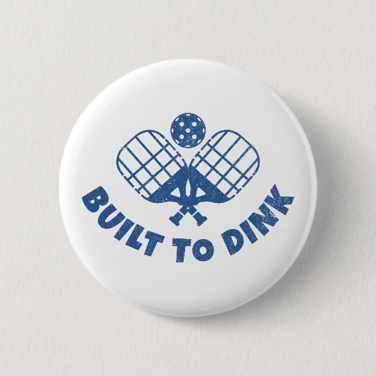 Pickleball Gezegde Funny Ronde Button 5,7 Cm (Voorkant)