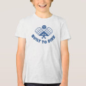 Pickleball Gezegde Funny Tri-Blend Shirt (Voorkant)