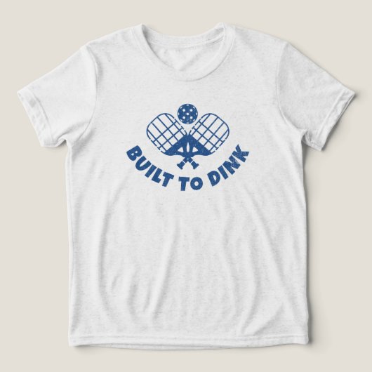 Pickleball Gezegde Funny Tri-Blend Shirt (Design voorkant)