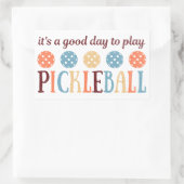 Pickleball Gezegde Grappig Quote Rechthoekige Sticker (Tas)