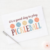Pickleball Gezegde Grappig Quote Rechthoekige Sticker (Envelop)