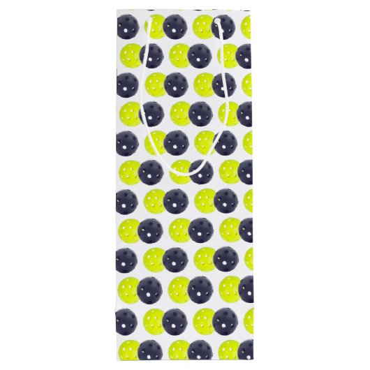Pickleball Gift Bag Wijn Cadeautas (Achterkant)
