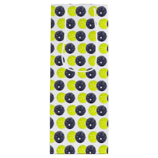 Pickleball Gift Bag Wijn Cadeautas (Voorkant)