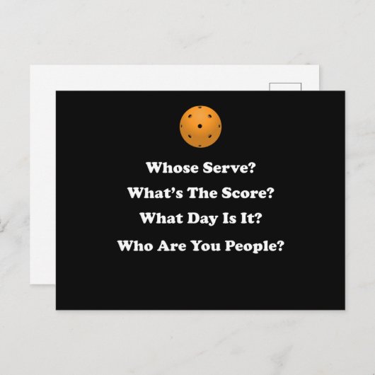 Pickleball Gift Briefkaart (Voorkant / Achterkant)