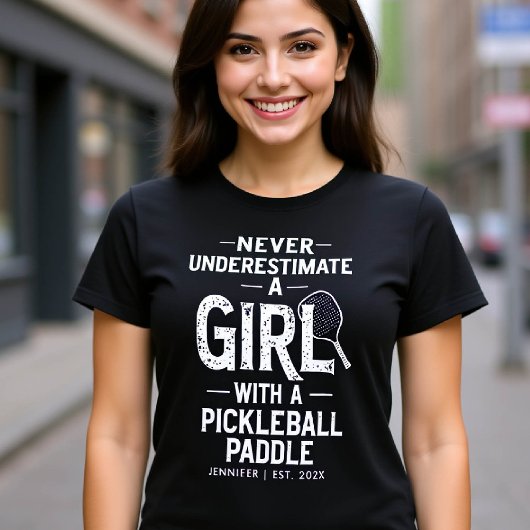 Pickleball Gift Grappig Gezegde Type Gepersonalise T-shirt