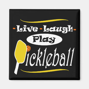 Pickleball Gift Live Laugh Play Pickle Ball Magneet