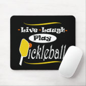 Pickleball Gift Live Laugh Play Pickle Ball Muismat (Met muis)
