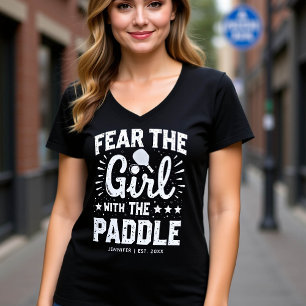 Pickleball Gift Typografie Grappig Gepersonaliseer T-shirt